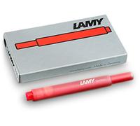 Lamy Cartuchos de tinta T10 (5 paquetes de 5 unidades = 25 cartuchos, rojo)
