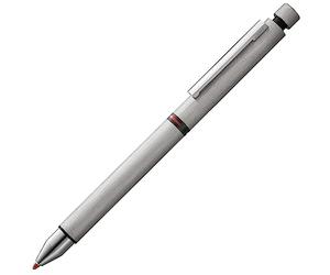 Lamy cp1 brushed tri pen bolígrafo multifuncional: lápiz mecánico y bolígrafo minimalistas de acero inoxidable en uno, recambio M 21 en negro y rojo y recambio de punta fina M 41 (0,5 mm)