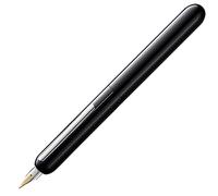 Lamy dialog pianoblack - pluma estilográfica sin capuchón con mecanismo giratorio -plumín de oro de 14 ct, parc. chapado en platino y tamaño B -cartucho de tinta T 10 azul y conv. Z 27 -para diestros