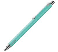 Lamy econ 240 - Bolígrafo de acero inoxidable en lagoon mate y clip curvado, incluye mina grande M 16, ancho de trazo M