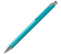 Lamy econ 240 Bolígrafo de acero inoxidable en color azul marino mate y clip curvado, incluye mina grande M 16, ancho de trazo M