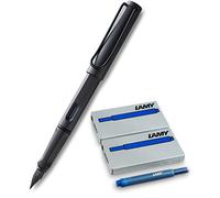 Lamy F?llhalter Safari umbra mate (1 f?ller, Federst?rke M + 10 cartuchos, azul)