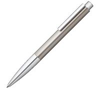 Lamy Ideos 270 - Bolígrafo de alta calidad con carcasa de latón con acabado de paladio con clip de acero inoxidable pulido en color plata y punta cromada, trazo M
