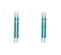 LAMY ink-x - Juego de 2 borradores de tinta turmalina de plástico con punta de borrado y punta de corrección mediana, exclusivamente para borrar tinta azul real (Paquete de 2)