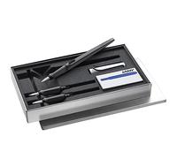 Lamy joy AL pluma caligráfica set- pluma caligráfica con 3 plumines diferentes (1,1/1,5/1,9 mm) - plumín caligráfica con empuñadura ergonómica - 5 cartuchos de tinta T 10 blue incl.