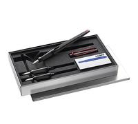 Lamy joy black pluma caligráfica set- pluma caligráfica con 3 plumines diferentes (1,1/1,5/1,9 mm) - plumín caligráfica con empuñadura ergonómica - 5 cartuchos de tinta T 10 blue incl.