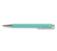 Lamy Logo M+ Bolígrafo 204 - Bolígrafo de plástico irrompible en color turquesa Lagoon con unidad de pulsador integrada - Con mina grande - Ancho de trazo M, 1 unidad (1 unidad)