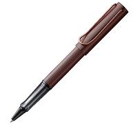 Lamy LX 390 Bolígrafo de aluminio anodizado en color marrón castaño con mango transparente y clip de metal refinado, mina M 63, trazo M