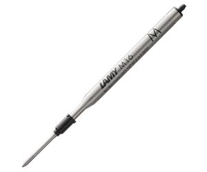 Lamy M16 recambio de bolígrafo de gran capacidad, metal - Recambio original para todos los modelos de bolígrafos Indeleble - Trazo medio en tinta negro
