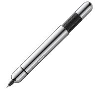 Lamy pico chrome bolígrafo - bolígrafo de bolsillo innovador - con un clic en tamaño completo - cuerpo metálico y ancho de trazo M - recambio compacto M 22 en negro incl.