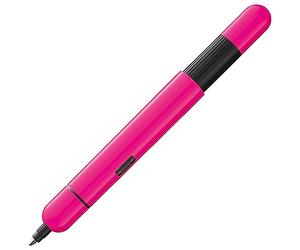 Lamy pico neonpink bolígrafo - bolígrafo de bolsillo innovador - con un clic en tamaño completo - cuerpo metálico y ancho de trazo M - recambio compacto M 22 en negro incl.