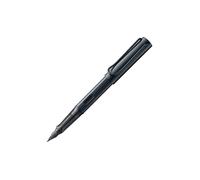 Lamy AL-star black - Pluma estilográfica con empuñadura ergonómica y plumín de acero negro en tamaño M - cuerpo de aluminio ligero - incluye cartucho T 10 azul - Diestro