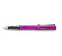 Lamy - Pluma estilográfica Al-Star Vibrant Pink - Edición limitada 2018 - Pluma fina (F) - Incluye cartucho de prueba Lamy T10 azul borrable - Fabricado en Alemania - Colección ALSTAR