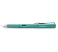 Lamy Pluma estilográfica Safari punta fina, color Aquamarine, edición especial 2020, modelo 021
