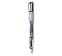 LAMY Pluma estilográfica transparente Vista con punta mediana y tinta azul (L12M)