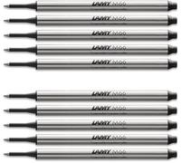 Lamy - Recambio de bolígrafo M66: Color: Azul, Ancho de trazo: M, 8 unidades), negro, 10er pack de