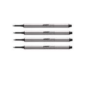 Lamy Rollerball Refill, Negro Medio M66 | Paquete de 4
