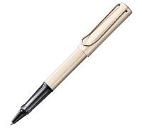 Lamy Rotulador Lx de paladio: roller ligero con agarre ergonómico transparente y ancho de trazo M; cuerpo de aluminio anodizado; incluye recambio M 63 con tinta negra y estuche metálico