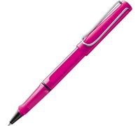 Lamy safari pink - Bolígrafo roller con empuñadura ergonómica y ancho de trazo M - para una escritura larga y agradable - hecho de plástico robusto ASA - con recambio roller M 63 en azul