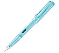 Lamy safari aquasky - Pluma estilográfica con empuñadura ergonómica y plumín de acero pulido en tamaño EF - ideal para cualquier escritura y caligrafía - incluye cartucho T 10 azul - Diestro