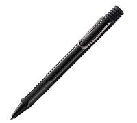 Lamy safari black - Bolígrafo con empuñadura ergonómica y ancho de trazo M - para una escritura larga y agradable - hecho de plástico robusto ASA - con recambio de gran capacidad M 16 en negro