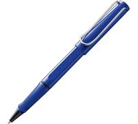 Lamy safari blue - Bolígrafo roller con empuñadura ergonómica y ancho de trazo M - para una escritura larga y agradable - hecho de plástico robusto ASA - con recambio roller M 63 en azul