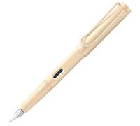 LAMY safari cozy 020 - Pluma estilográfica, edición especial, moderna en color crema, con mango ergonómico y diseño atemporal, grosor del plumín M, modelo especial