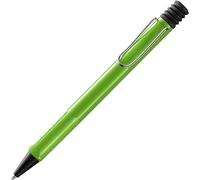 Lamy safari green - Bolígrafo con empuñadura ergonómica y ancho de trazo M - para una escritura larga y agradable - hecho de plástico robusto ASA - con recambio de gran capacidad M 16 en azul
