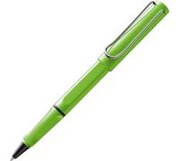 Lamy safari green - Bolígrafo roller con empuñadura ergonómica y ancho de trazo M - para una escritura larga y agradable - hecho de plástico robusto ASA - con recambio roller M 63 en azul