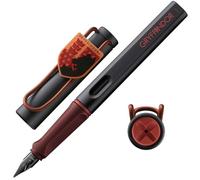 Lamy safari Harry Potter Gryffindor Pluma estilográfica - Edición especial con escudo de la casa - Plumín de acero (M) - Agarre ergonómico - Incluye cartucho de tinta T10 azul - Para diestros