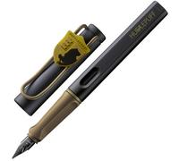 Lamy safari Harry Potter Hufflepuff™ Pluma estilográfica - Edición especial con escudo de la casa - Plumín de acero (M) - Agarre ergonómico - Incluye cartucho de tinta T10 azul - Para diestros