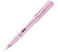 Lamy safari lightrose - Pluma estilográfica con empuñadura ergonómica y plumín de acero pulido en tamaño F - ideal para cualquier escritura y caligrafía - incluye cartucho T 10 azul - diestros