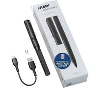 LAMY Safari Note+ All Black lápiz para iPad - rechazo de Palma y sensibilidad a la inclinación y empuñadura ergonómica - Compatible con Varios Modelos de iPad - hasta 10 Horas de duración de batería