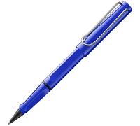 Lamy safari roll-ink blue: roller con cartucho de tinta, empuñadura ergonómica, trazo M, escritura cómoda prolongada, fabricado de plástico ASA resistente, in artucho de tinta azul T10