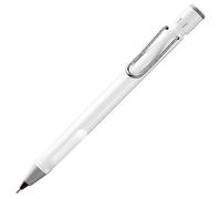 Lamy safari white - Portaminas con empuñadura ergonómica y cuerpo de plástico robusto ASA - ideal para dibujar y escribir - incluye recambio M 41 de línea fina 0,5 mm y punta borradora