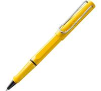 Lamy safari yellow - Bolígrafo roller con empuñadura ergonómica, ancho de trazo M - para una escritura larga y agradable - hecho de plástico robusto ASA - con recambio roller M 63 en azul