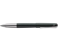 Lamy studio 369 - Bolígrafo de punta redonda con acabado de paladio en color negro y verde con clip en forma de hélice, mina M63, trazo M