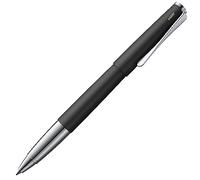 Lamy studio black roller - cuerpo metálico elegante - con clip helicoidal y ancho de trazo M - con recambio M 63 en negro