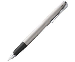 Lamy studio brushed pluma- cuerpo metálico elegante - clip helicoidal, plumín de acero en EF - cartucho de tinta T 10 blue incl.