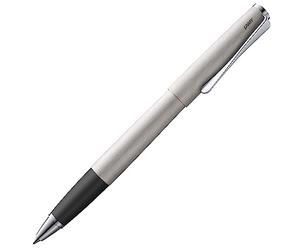 Lamy studio brushed roller - cuerpo metálico elegante - con clip helicoidal y ancho de trazo M - con recambio M 63 en negro