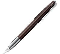 Lamy studio Dark Brown Pluma estilográfica universal en elegante caja de metal - Pluma dorada de 14 quilates, parcialmente platino y ancho de trazo F, incluye cartucho de tinta T 10 azul