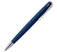 Lamy studio imperialblue bolígrafo - cuerpo elegante de acero inoxidable - con clip helicoidal - recambio gigante M 16 en ancho de trazo M en negro incl.