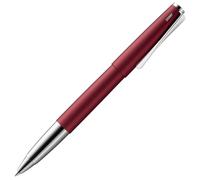 Lamy studio royalred roller - cuerpo metálico elegante - con clip helicoidal y ancho de trazo M - con recambio M 63 en negro