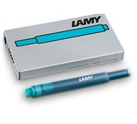 Lamy T10 - Cartuchos de tinta (5 paquetes de 5 unidades = 25 cartuchos, color turquesa)