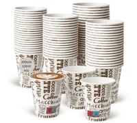 LAN&LAN Vasos Cafe Desechables - Vasos Cartón Para Llevar Bebidas Calientes en Hostelería, Eventos y Catering (200, 120ml)