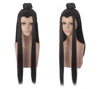 Lan Wangji Wei wuxian cosplay peluca Halloween Anime Mo Dao Zu Shi pelo sintético jiang cheng wei ying lan zhan Cosplay pelucas + gorra talla única 536 LAN WANGJI