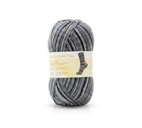 Lana Alzetta® Dolomiti - Juego de 100 ovillos de lana para calcetines, jacquard (1 × 100 g), 4 hilos, multicolor para calcetines duraderos, lavable a máquina, certificado Oeko-Tex®, 420 m de longitud