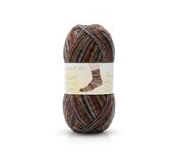 Lana Alzetta® Dolomiti - Juego de 100 ovillos de lana para calcetines, jacquard (1 × 100 g), 4 hilos, multicolor para calcetines duraderos, lavable a máquina, certificado Oeko-Tex®, 420 m de longitud