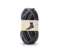 Lana Alzetta® Dolomiti - Juego de 100 ovillos de lana para calcetines, jacquard (1 × 100 g), 4 hilos, multicolor para calcetines duraderos, lavable a máquina, certificado Oeko-Tex®, 420 m de longitud