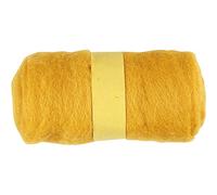 Lana cardada, amarillo, 100gr